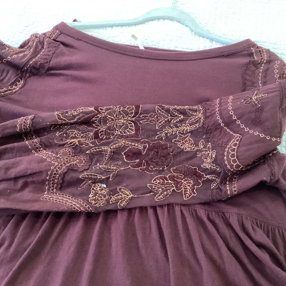 Free People Penny peplum embroidered top size XS - Picture 16 of 16